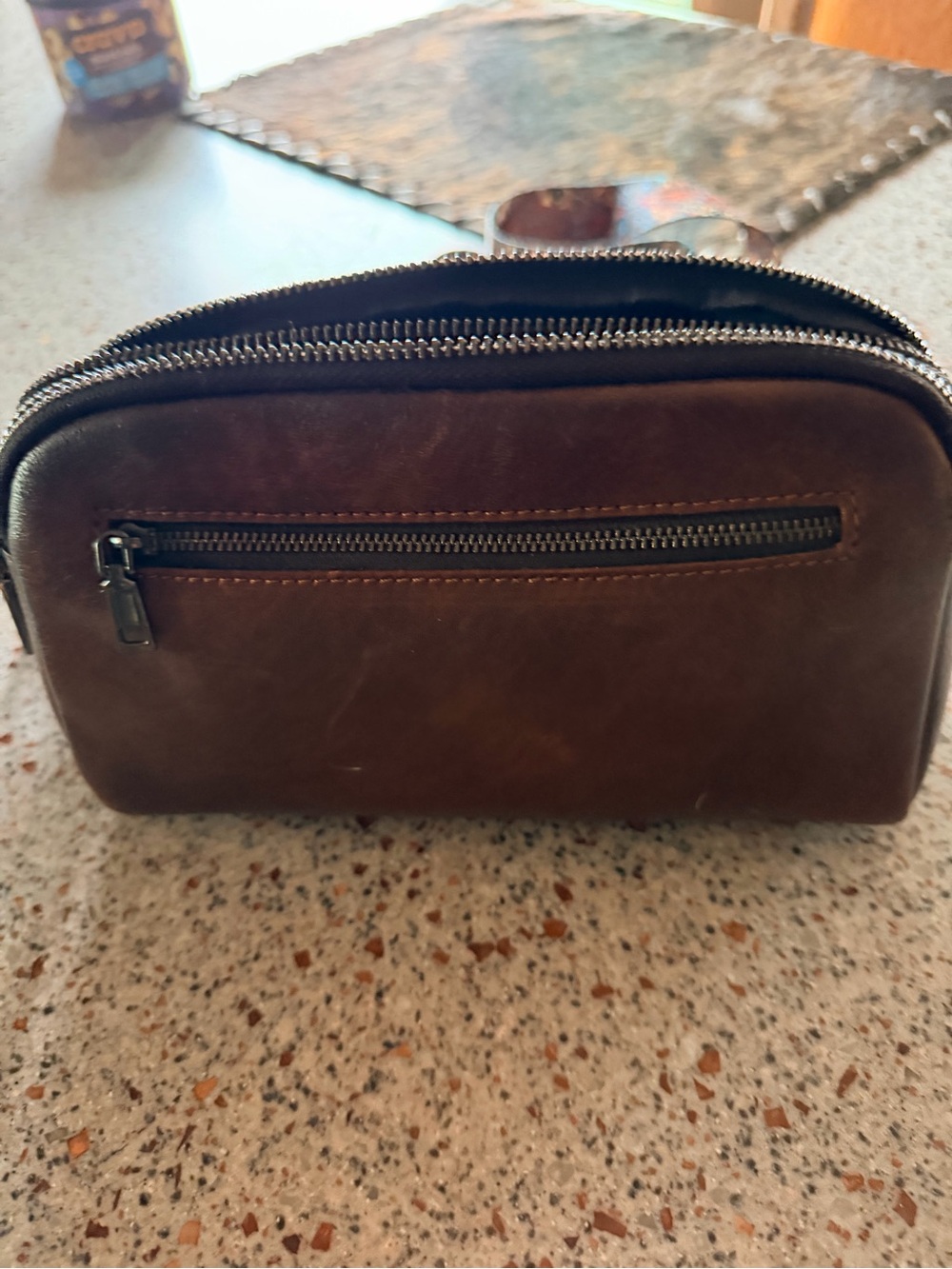 Genuine leather crossbody bag